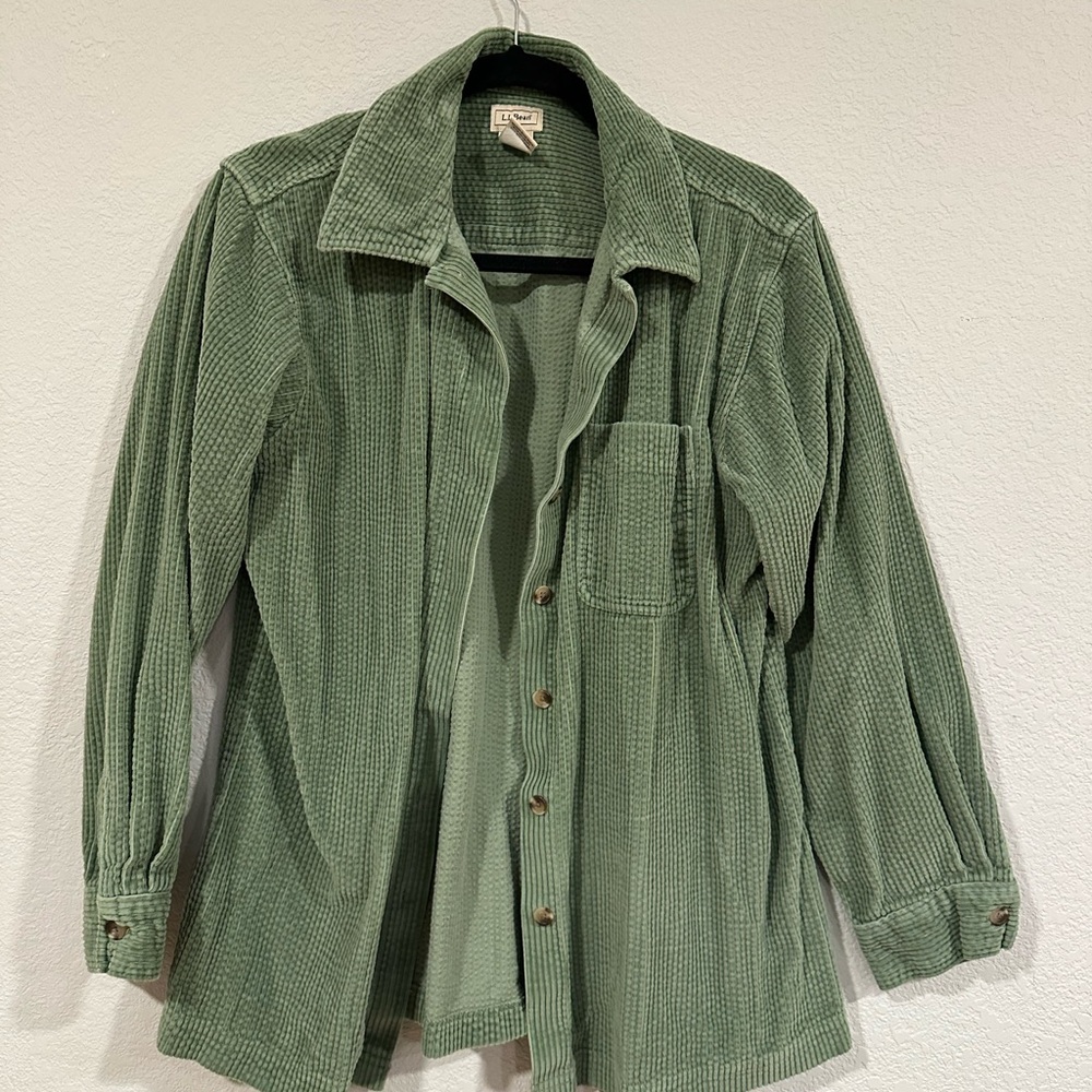 Green Corduroy women's Shirt